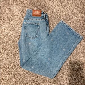 Lucky Brand Metallic Bow pants- Light Wash